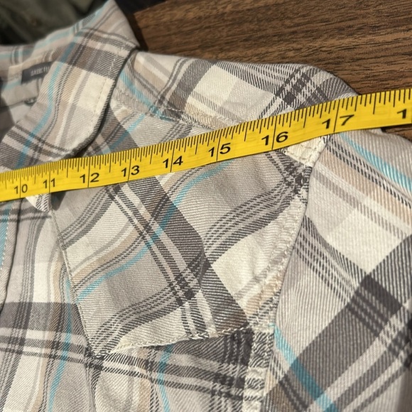 ❤️ Eddie Bauer snap button men Shirt S - Picture 6 of 9